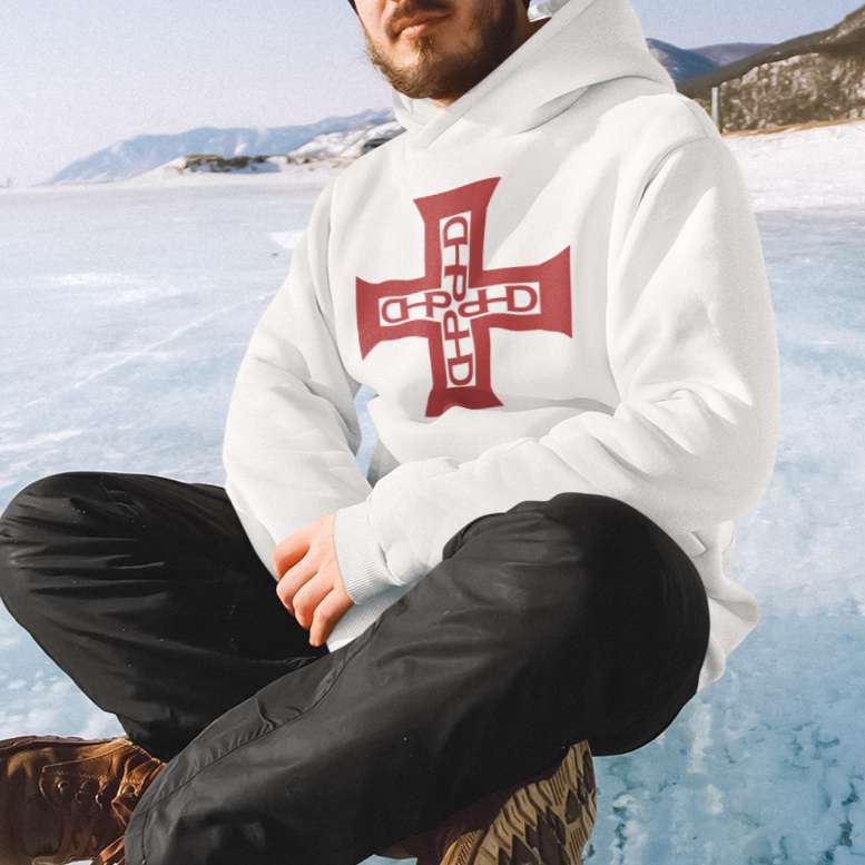 Maquisard DHP - Cruz da Ordem. Sweat à capuche Unisexe Bio