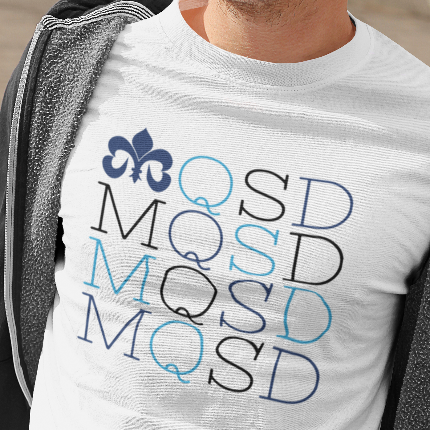 Maquisard - Damier. T-shirt épais coton Bio