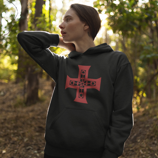 Maquisard DHP - Cruz da Ordem. Sweat à capuche Unisexe Bio